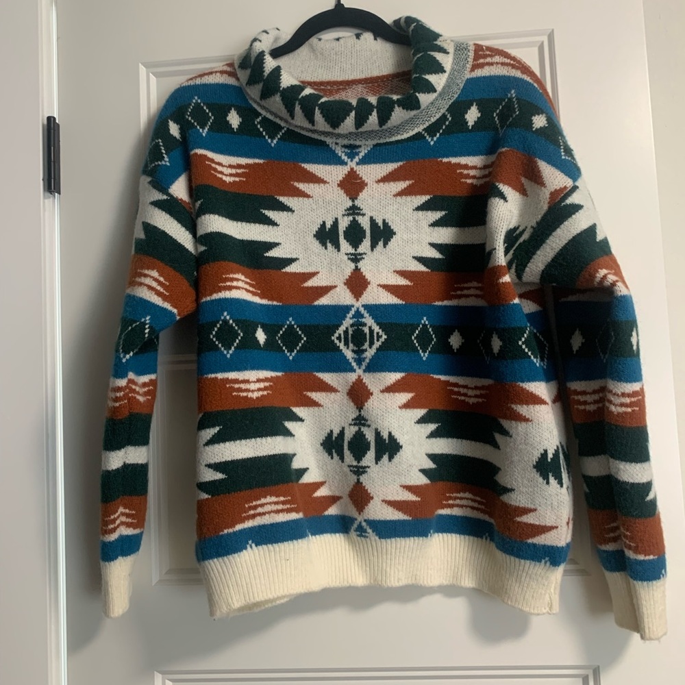 Wool Aztec sweater